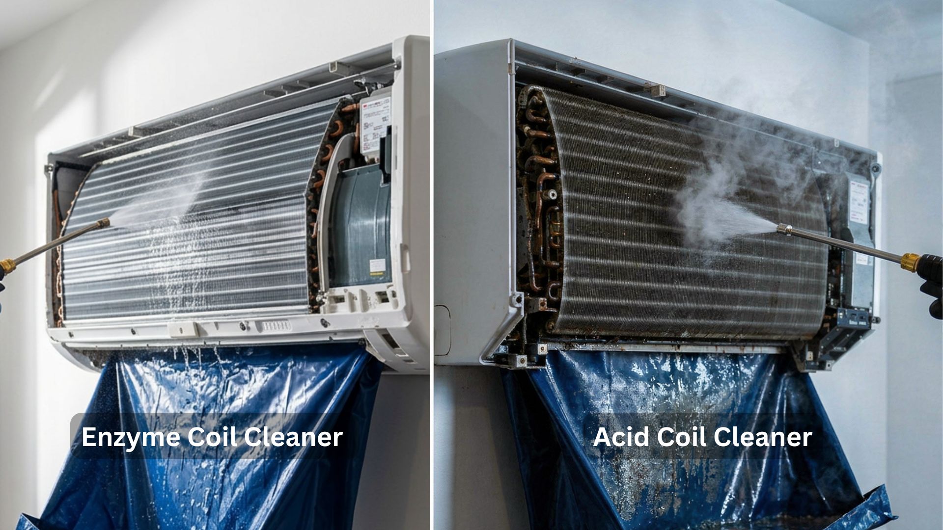 Enzyme vs Acid Coil Cleaner